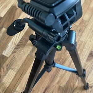 Black Camera Tripod